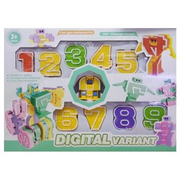  Gyermek Szám Transzformersz átalakuló építő játék 1től 9 ig