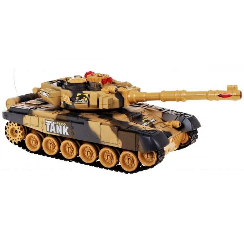 Távirányítós War Tank Terepmintás T-90 Harckocsi Két Tank Egymással Harcolhat