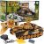 Távirányítós War Tank Terepmintás T-90 Harckocsi Két Tank Egymással Harcolhat