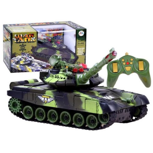 Távirányítós War Tank Terepmintás T-90 Harckocsi Két Tank Egymással Harcolhat