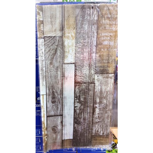 10 Darab Öntapadós 3d Faldekor Falmatrica Tapéta  Rusztikus Fa Hatású Méretek 77 X 70 X 0,6 Cm Fal Matrica Dekor Lakásdekor Cikk 