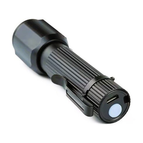 Taktikai zseblámpa, Interlook, LED, alumínium, zoom funkció, 3 mód, fekete