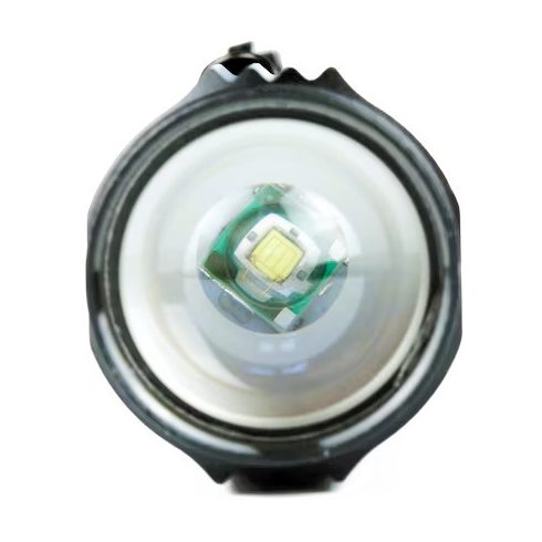 Taktikai zseblámpa, Interlook, LED, alumínium, zoom funkció, 3 mód, fekete