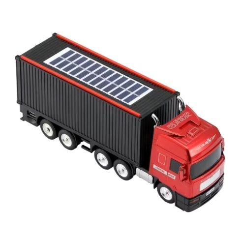 10 W-os Napelemes Autós Multifunkciós Hangszóró, WS-691, konténerszállító teherautó BT hangszórók Solar töltéssel, 1500 mAh TF TWS