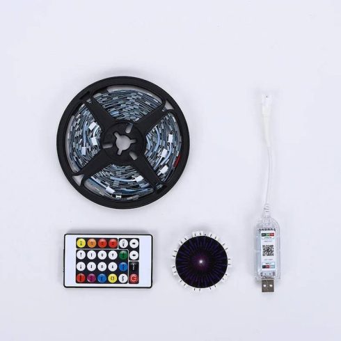 Tűzijáték RGB smart app LED szalag, távirányító vagy bluetooth vezérlés