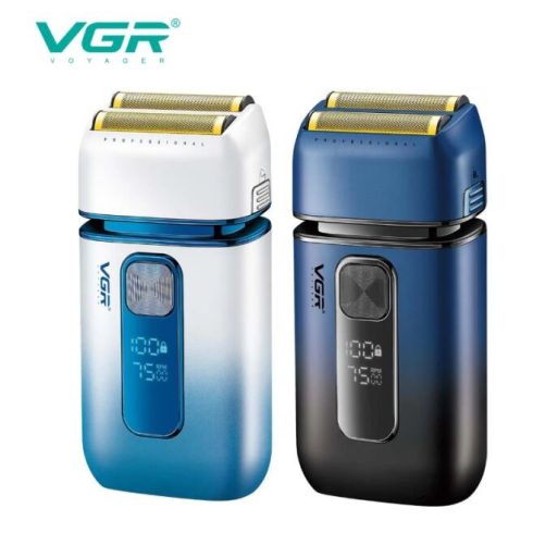 VGR V-362 Minőségi Klasszikus Technikájú Digitális Elektromos Akkus Borotva 