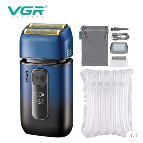 VGR V-362 Minőségi Klasszikus Technikájú Digitális Elektromos Akkus Borotva 