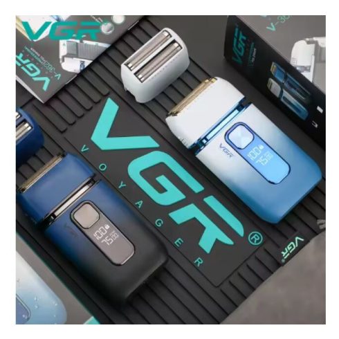 VGR V-362 Minőségi Klasszikus Technikájú Digitális Elektromos Akkus Borotva 