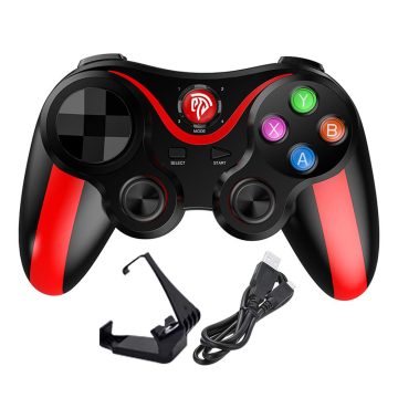   Bluetooth Gamepad Vezeték nélküli Bluetooth Kontroller Telefontartóval