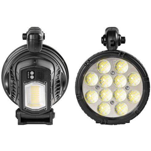 W867A Kézi LED Reflektorfény, Reflektor, Keresőlámpa, USB Újratölthető Zseblámpa, Munkavilágítás Mobiltelefon Töltő