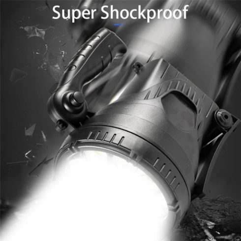 W867A Kézi LED Reflektorfény, Reflektor, Keresőlámpa, USB Újratölthető Zseblámpa, Munkavilágítás Mobiltelefon Töltő