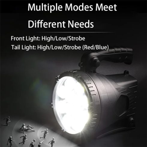 W867A Kézi LED Reflektorfény, Reflektor, Keresőlámpa, USB Újratölthető Zseblámpa, Munkavilágítás Mobiltelefon Töltő