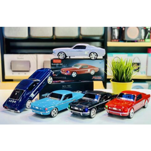 Autómodell Bluetooth Hangszóró > WS-1967 Ford Mustang GT -t mintázó Makett Autó Legszebb Férfi Ajándék Karácsonyra Is
