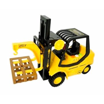   LendkerekesTargonca Hanggal és Fénnyel Tekerős Emelő Mechanizmussal 24cm-es