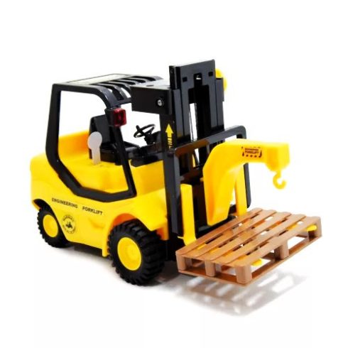 LendkerekesTargonca Hanggal és Fénnyel Tekerős Emelő Mechanizmussal 24cm-es