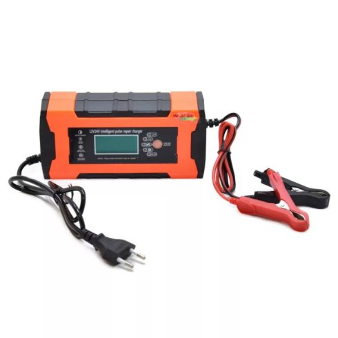 Charger King Inteligens Autó és Teherautó Akkumulátor Töltő 12V-24 Akku Okos Töltő Akkutöltő Akkumulátor Töltő