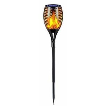   Napelemes földbe szúrható Lángot imitáló LED fáklya 50cm - XF6018