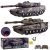 T-90 RC Tank Series XJ13 RC Távirányítható Multi Funkciós Tank Hang- És Fény Hatásokkal 1:30 Méret