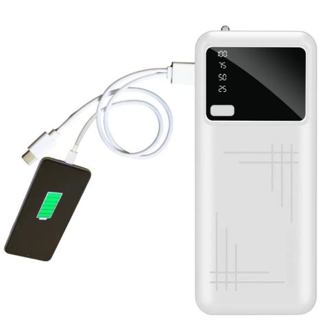 20000mAh-s külső akkumulátor digitális kijelzővel és beépített világítással (Y04)