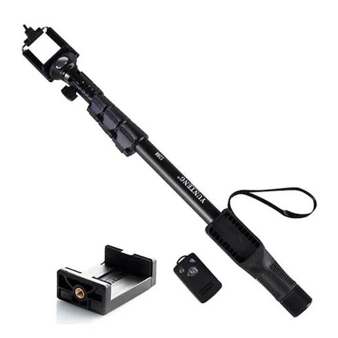 Selfie Stick Monopod YT-1288 (Bluetooth csatlakozás), 1,25 méter, fekete Szelfi Bot