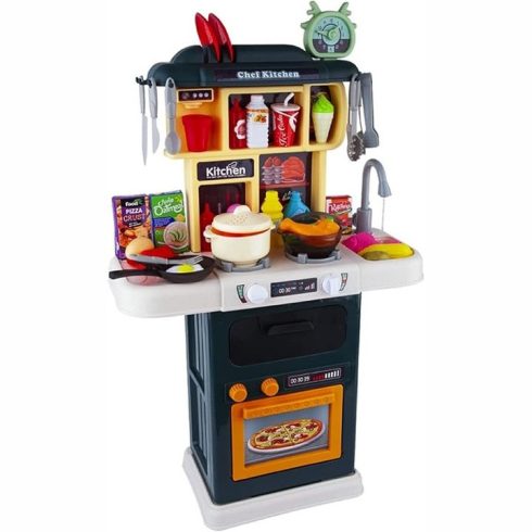 Yupy Konyhai Készlet Fröccsenő és Vízáramlás Funkcióval és 64 kiegészítővel 3+ éves gyerekeknek