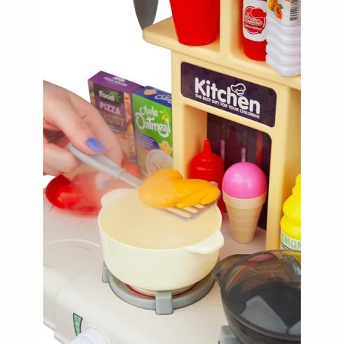 Yupy Konyhai Készlet Fröccsenő és Vízáramlás Funkcióval és 64 kiegészítővel 3+ éves gyerekeknek