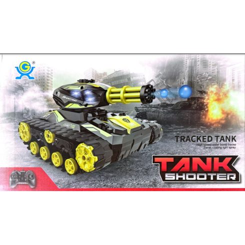  Játéktank joystickkal és távirányítós kesztyűvel Vízgolyót lő Ki