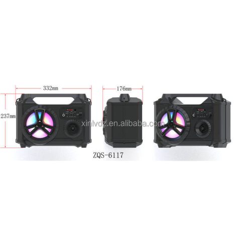 7 színű Kareoke lámpa MODE vezérléssel/doboz funkcióval/ Hangszóró 6,5 hüvelyk/teljesítmény: 12W