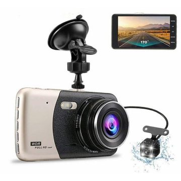   LARIOX 503CX FullHD 1080P autós menetrögzítő kamera tolatókamerával Fémházban, beépített G-szenzor és LED fény