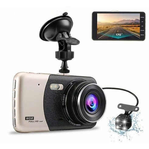 LARIOX 503CX FullHD 1080P autós menetrögzítő kamera tolatókamerával Fémházban, beépített G-szenzor és LED fény