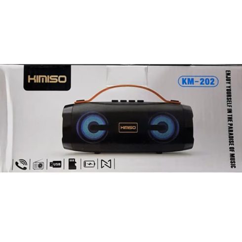 KIMISO KM 202 Mélynyomós Bluetooth Hordozható Vezeték Nélküli Hangszóró