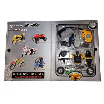   1:18 Fém BMW C1 Robogó Matchbox Szerelő Szett kis autó összeszerelő készlet  M2988E SZERELD ÖSSZE A JÁTÉKOD Makett