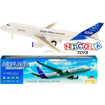   Nagy Utasszállító Repólő Repülőgép Játék Fény és Hang 69cm