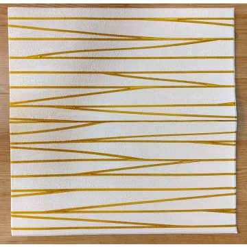   10 Darab Öntapadós 3D falmatrica Tapéta Absztrakt Aranyág mintákkal 70x 70 x 0,6 cm-es méretben