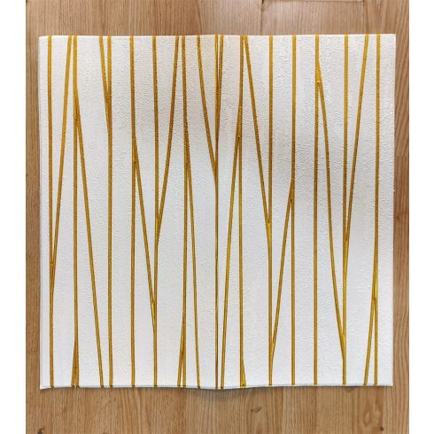 10 Darab Öntapadós 3D falmatrica Tapéta Absztrakt Aranyág mintákkal 70x 70 x 0,6 cm-es méretben