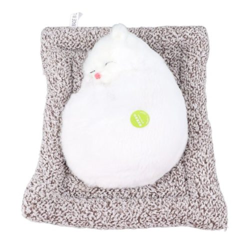 Alvó Nyávogó Plüss Cica Több Színben Szép kidolgozású Játék Macska Töltött Aktívszén Zacskóval Otthoni és Autódekoráció is lehet