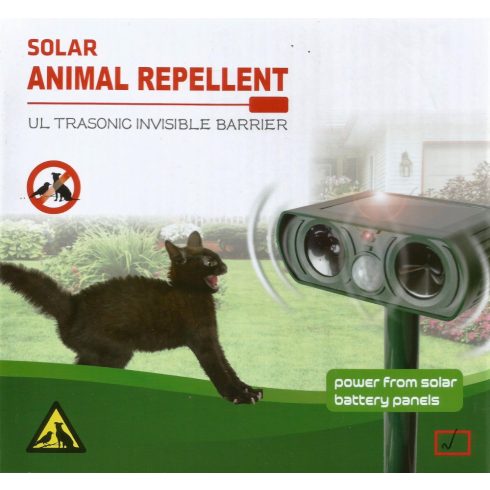 Ultrahangos Napelemes Kisállatriasztó