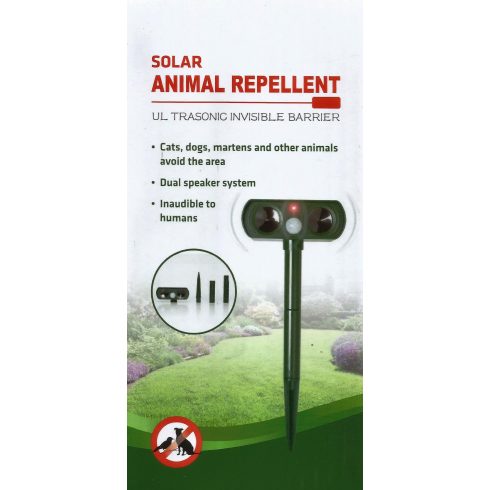 Ultrahangos Napelemes Kisállatriasztó