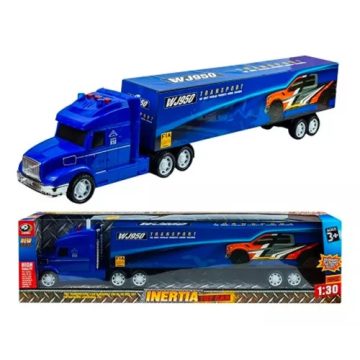   Óriás Teherszállító Kamion Konténerszállító Pótkocsival