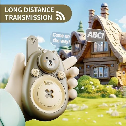 Beary Kültéri Beszélgetős Játék CB Rádió Walkie Talkie Gyerekeknek Telefon