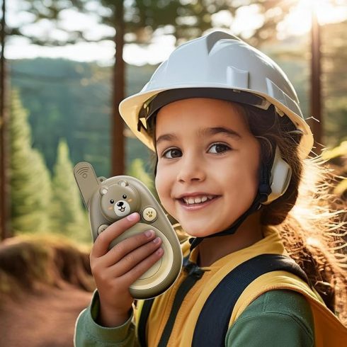 Beary Kültéri Beszélgetős Játék CB Rádió Walkie Talkie Gyerekeknek Telefon