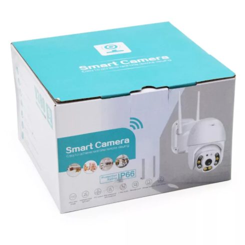 Smart Cam Mobilról Irányítható Kompakt WiFi IP Kamera Éjjellátó Funkcióval IP65