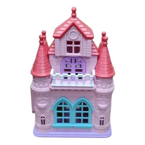 Castle Toy Princess Hercegnő Baba Kastéllyal Kiegészítőkkel Fények és hangok