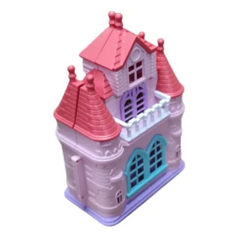Castle Toy Princess Hercegnő Baba Kastéllyal Kiegészítőkkel Fények és hangok