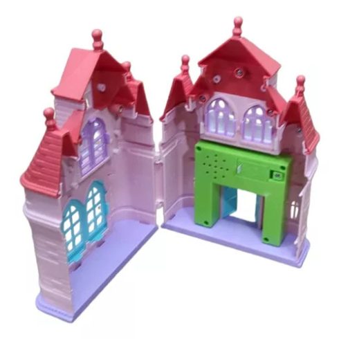 Castle Toy Princess Hercegnő Baba Kastéllyal Kiegészítőkkel Fények és hangok
