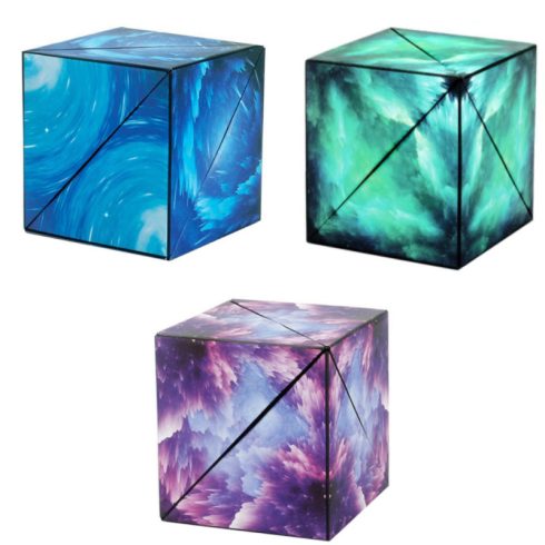Újdonság Mágneses Varázskocka Magic Cube  Fejlesztő Játék Most 2 az 1 ben, a Végtelen Űr témában