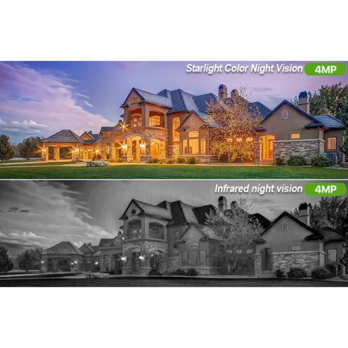 Durevin térfigyelő kamera, napelemmel, WIFI, 4MP HD, Night Vision mód, intelligens mozgásérzékelők, PIR funkció, kétirányú kommunikáció, 7800 mAh akku forgatás funkció