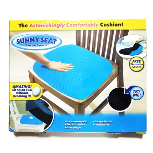 Sunny Seat Egg Sitter Továbbfejlesztett Zselés Ülőpárna Vastagabb Egészségi Párna Otthonra Autóba Irodába Ajándék Mosható Huzattal