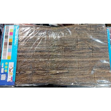   10 Darab Öntapadós 3d Fa Minta Kőben Dekor Falmatrica, Tapéta Fenyő Fa Mintával