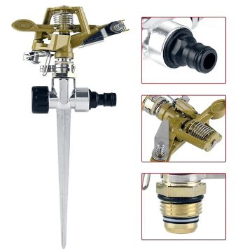   Teljesen Fém Szektorálható Forgó Locsoló Öntöző Készülék